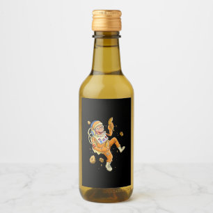 Astronaut Monkey Space Wine Label