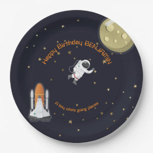Astronaut Moon Rocket Kids Solar System Fun  Paper Plate