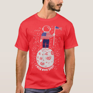Astronaut Moon Space - Funny Science Halloween Cos T-Shirt