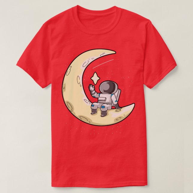 Astronaut Moon T-Shirt (Design Front)