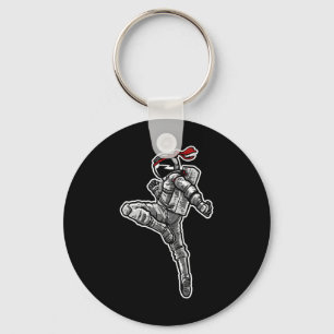 Astronaut Muay Thai Boxing Karate Kickboxing Key Ring