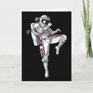 Astronaut Muay Thai Boxing Karate Kickboxing Marti Card