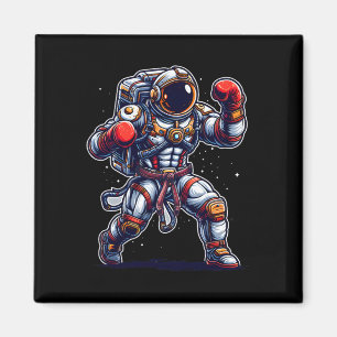 Astronaut Muay Thai Boxing Karate Kickboxing Marti Magnet