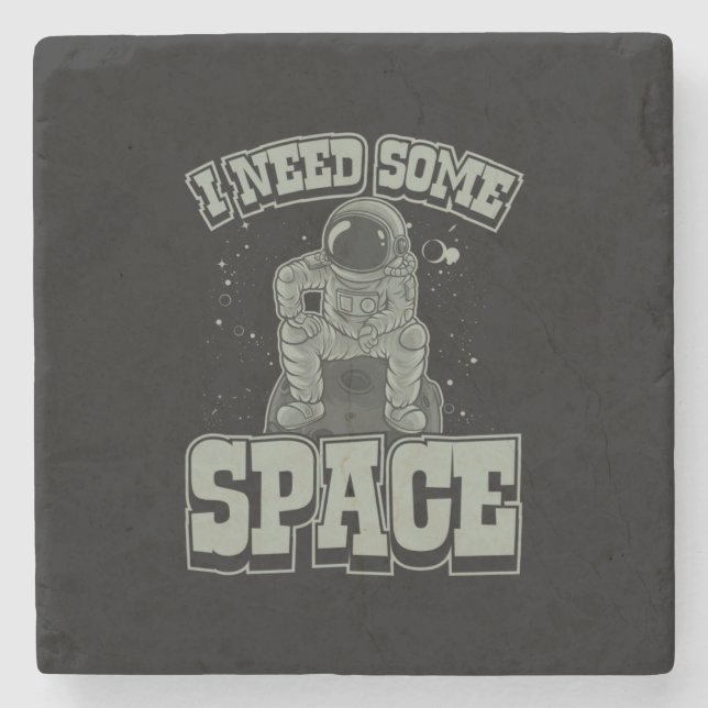 Astronaut Need Some Space Stone Coaster (Front)