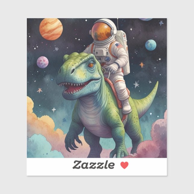 Astronaut on Dino in Space (Sheet)