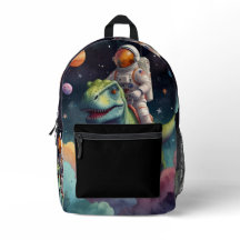 Astronaut on Dino in Space 