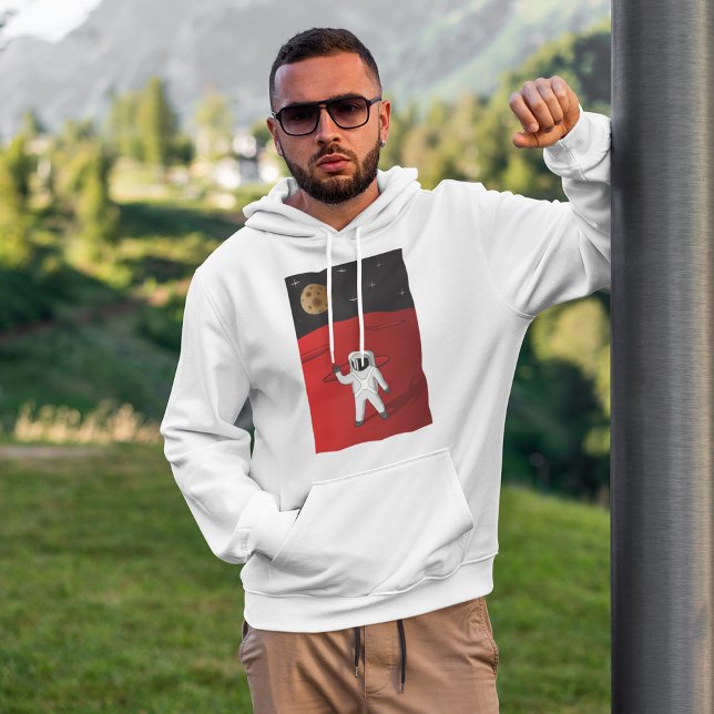 Astronaut on Mars Space Explorer Red Planet  Hoodie (Creator Uploaded)