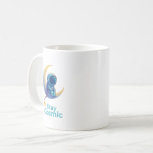 Astronaut on Moon Mug – Stay Cosmic Space Gift