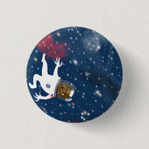Astronaut on Spacewalk 3 Cm Round Badge