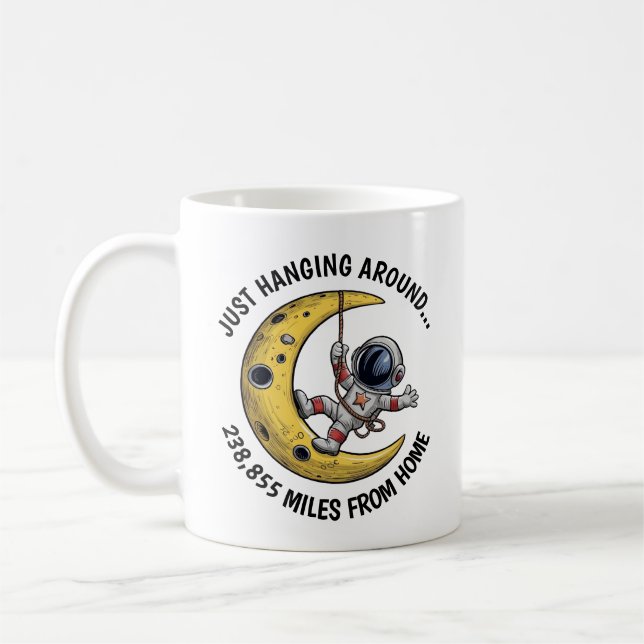 Astronaut on the Moon Coffee Mug (Left)
