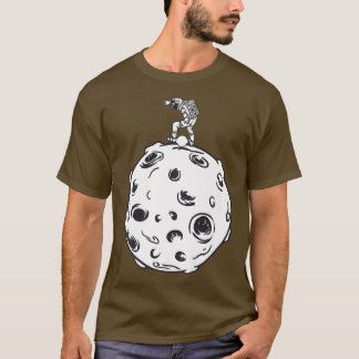 Astronaut One Wheel Electric Float To The Moon Ska T-Shirt