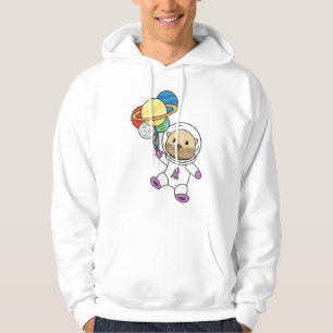 Astronaut Otter Space Planet Hoodie