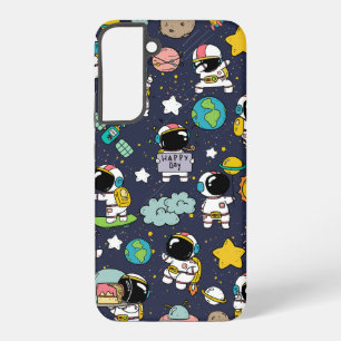 Astronaut Outer Space Cartoon  Samsung Galaxy Case