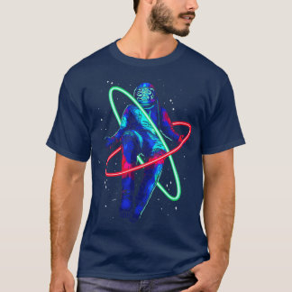 Astronaut Outer Space Galaxy Glowing Universe Astr T-Shirt