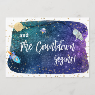 *~* Astronaut Outer Space Rocket Baby Shower Invitation