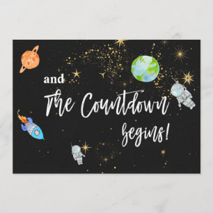 *~ Astronaut Outer Space Rocket Planet Baby Shower Invitation