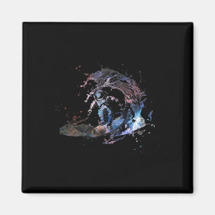 Astronaut Outer Space Surfer Surfing Galaxy Waves Magnet