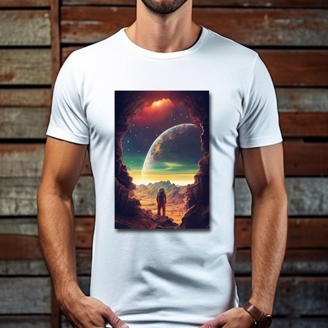 Astronaut Outer Space Travel Moon Earth T-Shirt (Creator Uploaded)