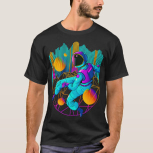 Astronaut Outrun SciFi Cyberpunk Futuristic T-Shirt