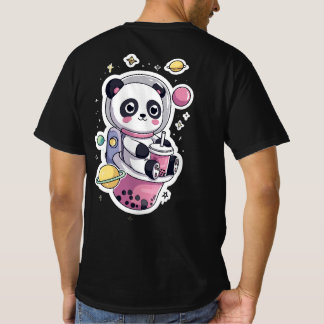 Astronaut Panda Boba Tea cute space panda T-Shirt