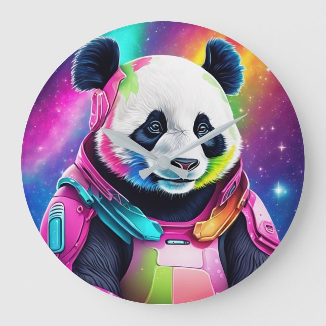 Astronaut Panda Large Clock (Front)