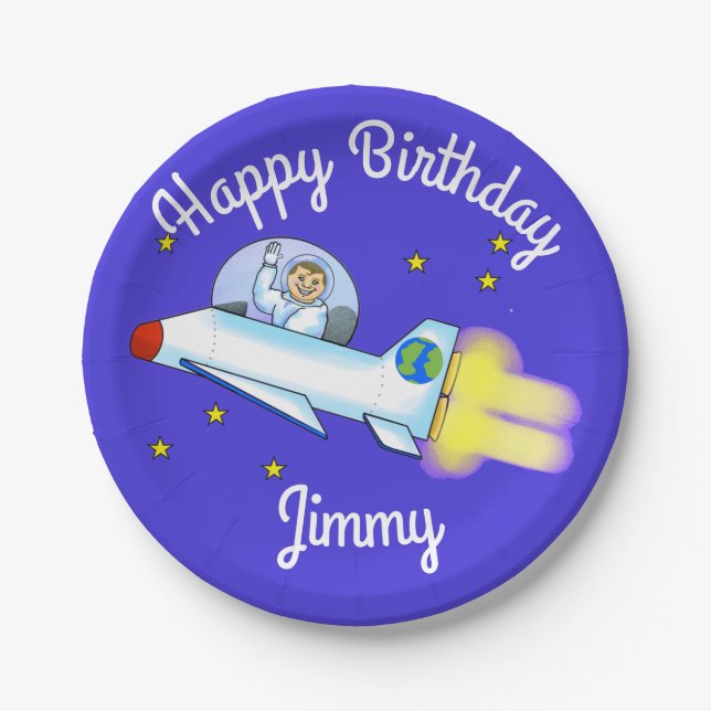 Astronaut Paper Plates (Front)
