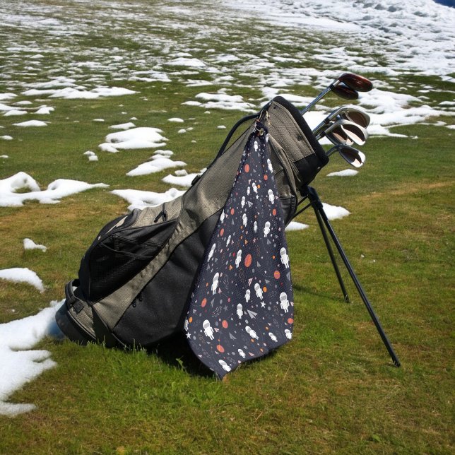 astronaut pattern golf towel (Golf Towel)