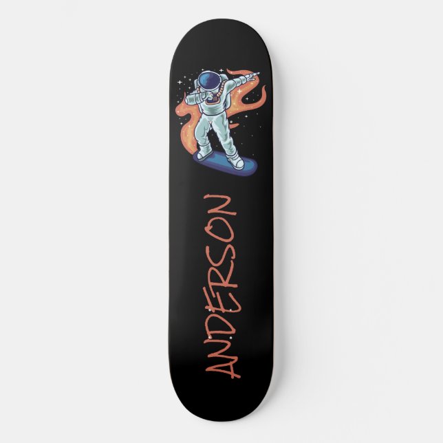  Astronaut Personalised Floating with Skateboard (Front)