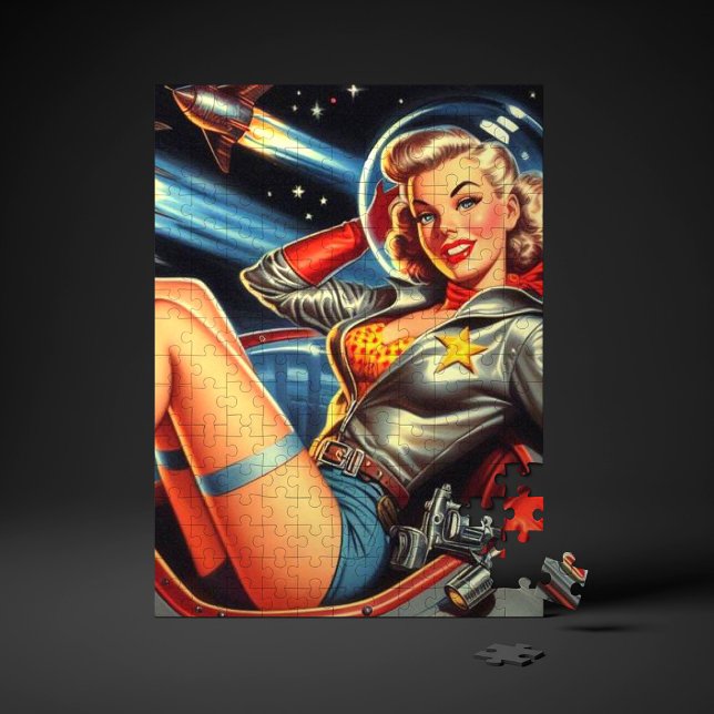Astronaut Pin-up Jigsaw Puzzle (Creator Uploaded)