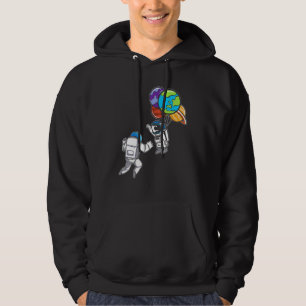Astronaut Planet Balloon Outerspace Exploration Co Hoodie