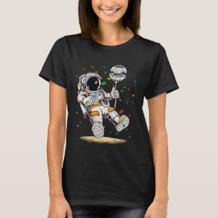 Astronaut & Planet Balloon Puzzle Piece Autism Awa T-Shirt