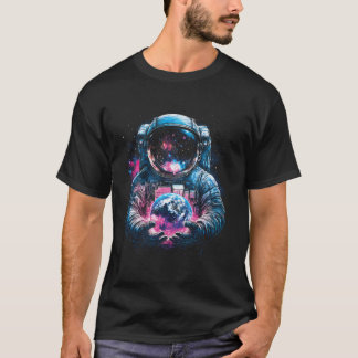Astronaut Planet Earth Outer Space Galaxy Universe T-Shirt