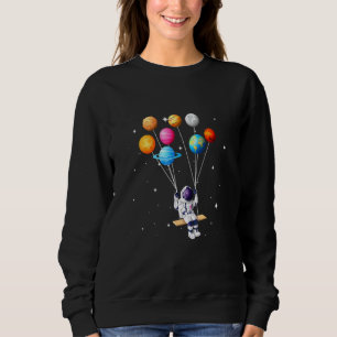 Astronaut Planet Swing Solar System Sun Earth Univ Sweatshirt