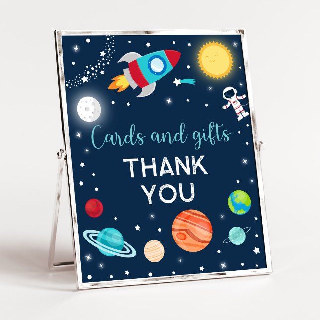 Astronaut Planets Outer Space Birthday Gifts Sign (Creator Uploaded)
