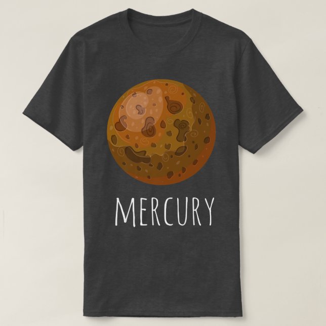 Astronaut Planets Solar System ,Space Lovers Mercu T-Shirt (Design Front)