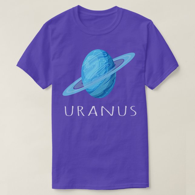 Astronaut Planets Solar System ,Space Lovers Uranu T-Shirt (Design Front)