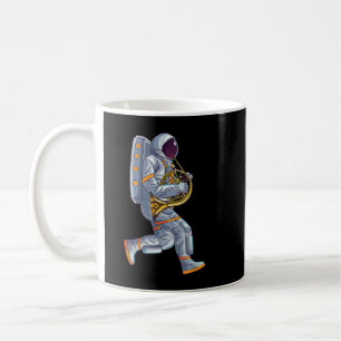 Astronaut Play Music Instrument French Horn Coffee Mug