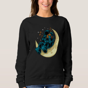 Astronaut Playing Violins On The Moon Cosmonauts S Sweatshirt