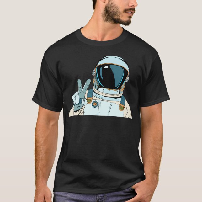 Astronaut Pop Spoof T-Shirt (Front)
