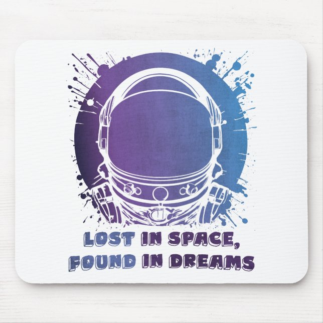 Astronaut Portrait - Lost in Space - Mousepad (Front)