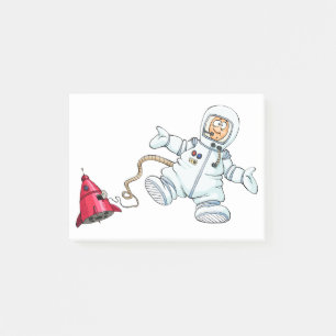 astronaut post-it notes