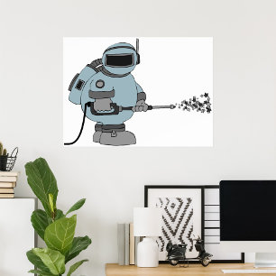 Astronaut Pressure Wash Poster