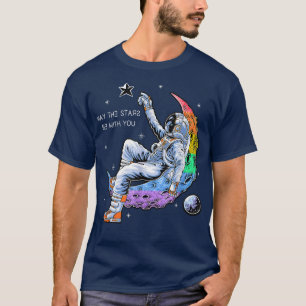 Astronaut Pride Space Man On The Moon LGBT+  T-Shirt