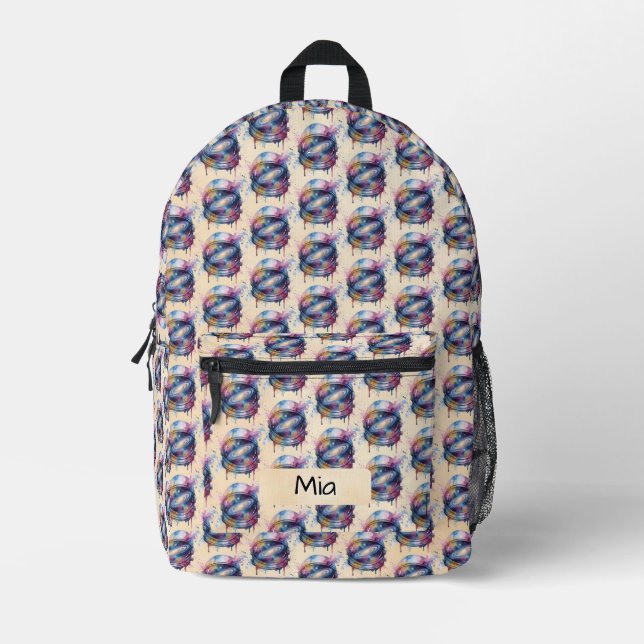Astronaut Printed Backpack (Front)