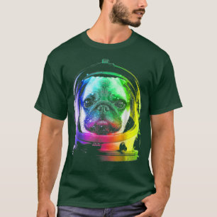 Astronaut Pug Tee space cat Tee for men, women, ki