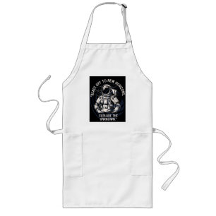 ASTRONAUT QUOTE , BLAST OFF TO NEW HORIZON LONG APRON