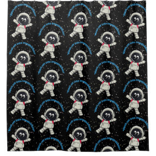 ASTRONAUT QUOTE SHOWER CURTAIN