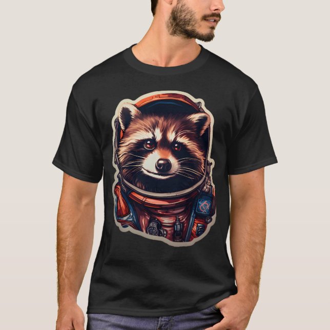 Astronaut Racoon T-Shirt (Front)