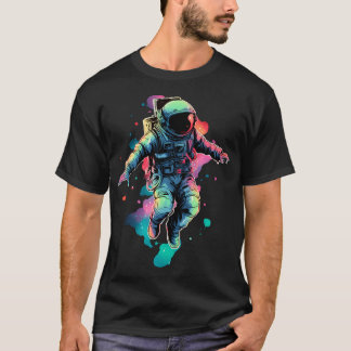Astronaut Rainbow Galaxy T-Shirt