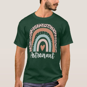 Astronaut Rainbow Leopard Funny Astronaut Apprecia T-Shirt